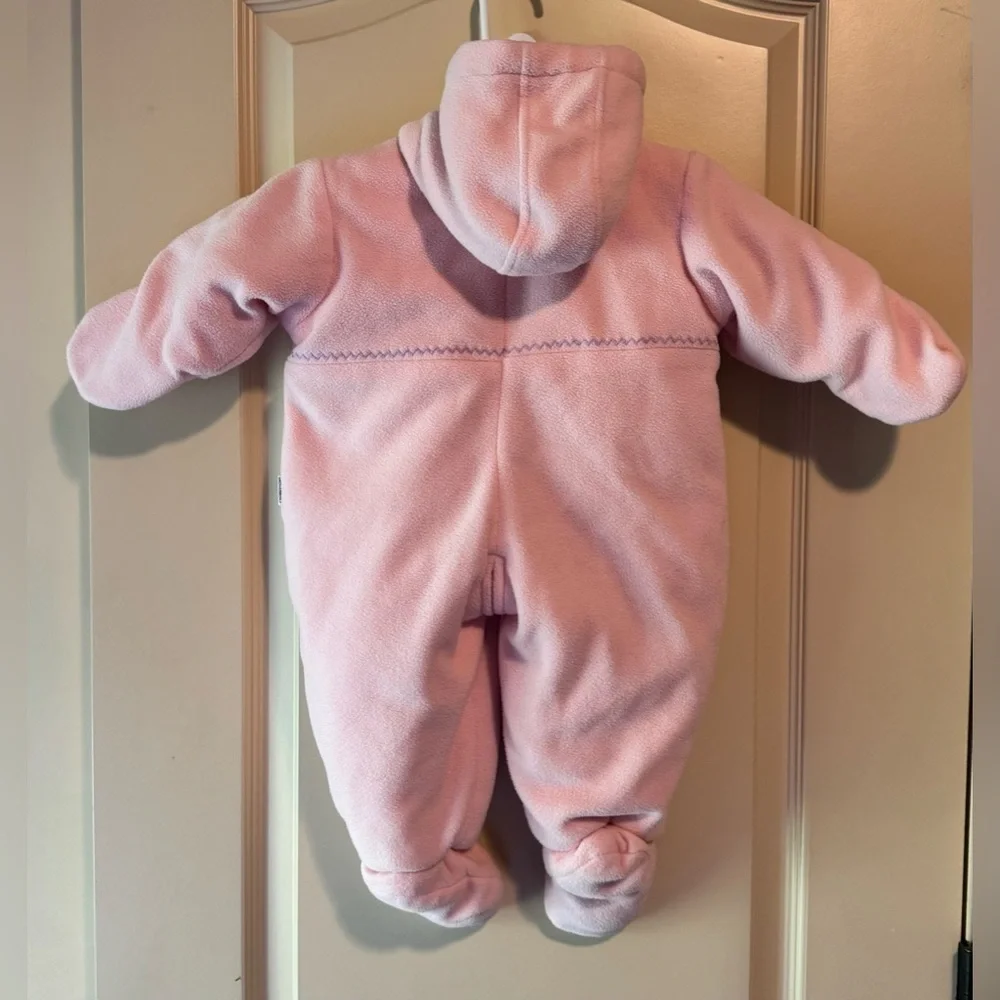 OshKosh B'gosh Pink Embroidered Footie girl